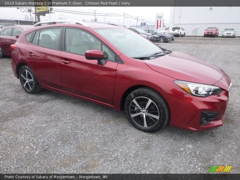 Crimson Red Pearl / Ivory 2019 Subaru Impreza 2.0i Premium 5-Door