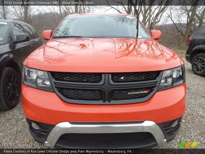 Blood Orange / Black 2019 Dodge Journey Crossroad AWD