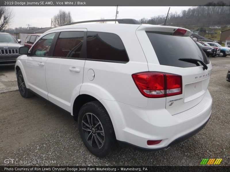 Vice White / Black 2019 Dodge Journey SE AWD
