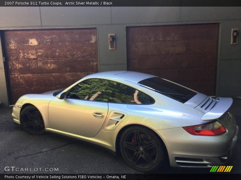 Arctic Silver Metallic / Black 2007 Porsche 911 Turbo Coupe