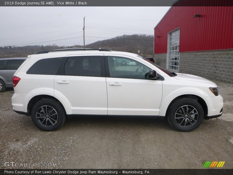 Vice White / Black 2019 Dodge Journey SE AWD