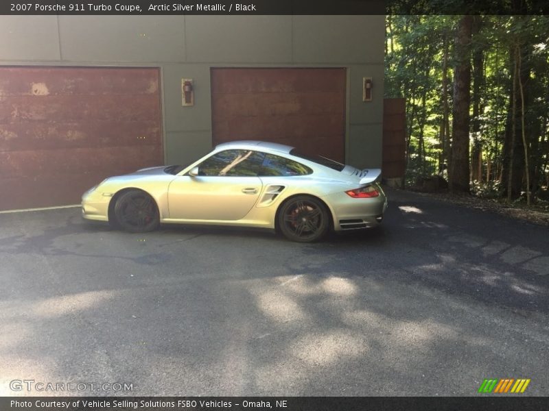 Arctic Silver Metallic / Black 2007 Porsche 911 Turbo Coupe