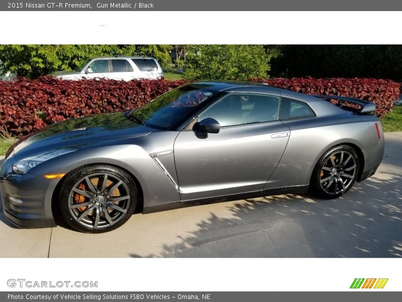 Gun Metallic / Black 2015 Nissan GT-R Premium
