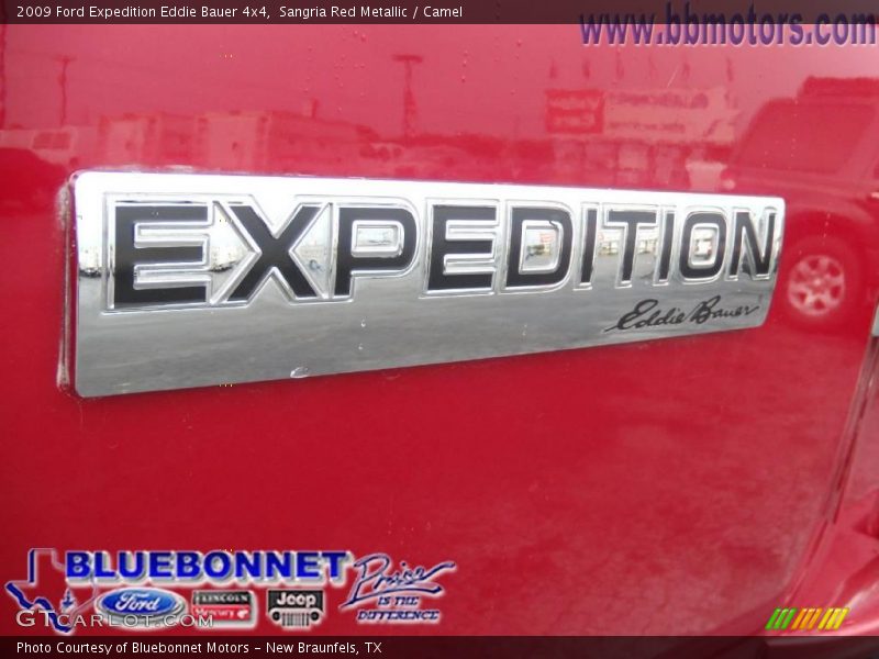 Sangria Red Metallic / Camel 2009 Ford Expedition Eddie Bauer 4x4