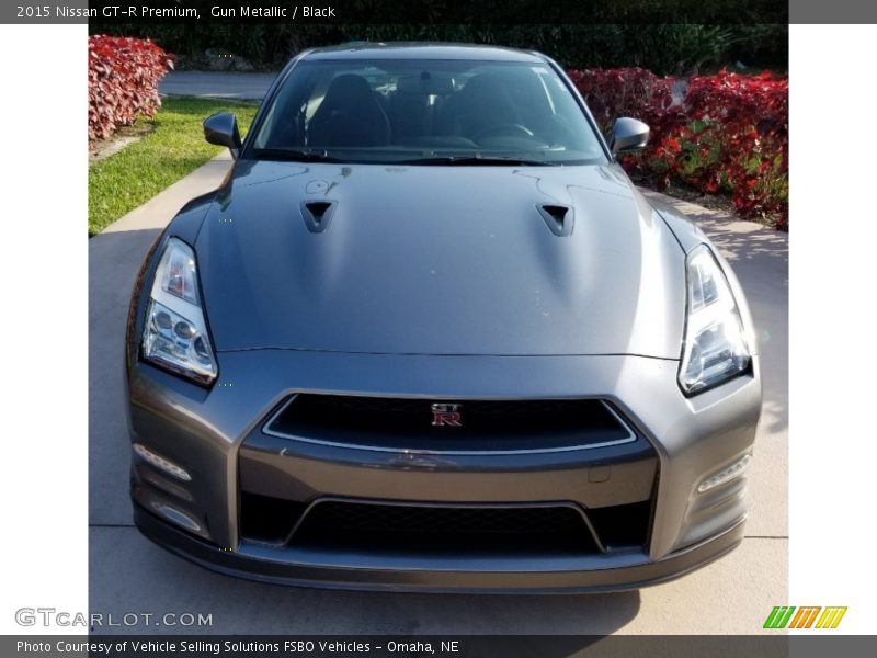 Gun Metallic / Black 2015 Nissan GT-R Premium