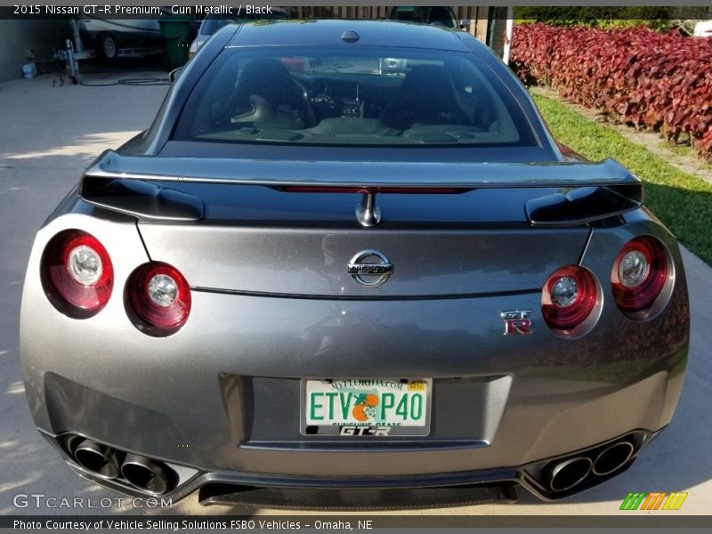 Gun Metallic / Black 2015 Nissan GT-R Premium