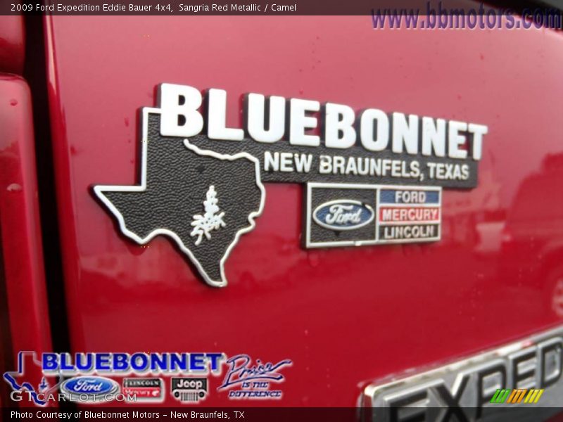 Sangria Red Metallic / Camel 2009 Ford Expedition Eddie Bauer 4x4