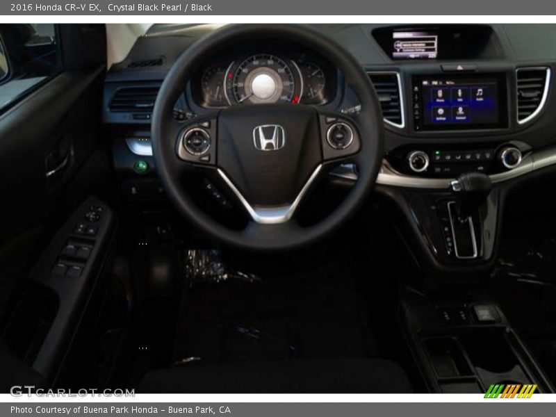 Crystal Black Pearl / Black 2016 Honda CR-V EX