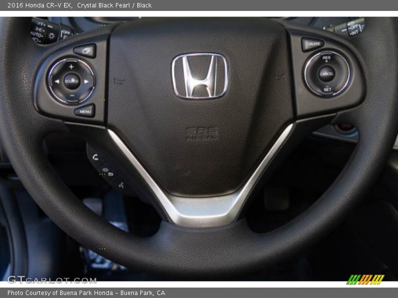 Crystal Black Pearl / Black 2016 Honda CR-V EX