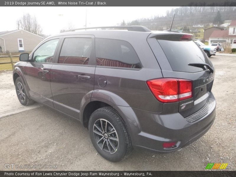 White Noise Tri-Coat / Black 2019 Dodge Journey SE AWD