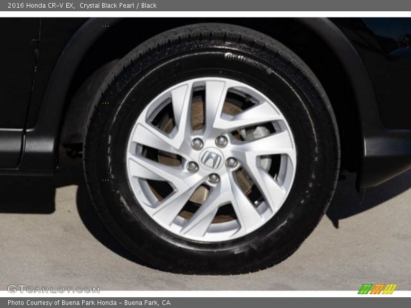 Crystal Black Pearl / Black 2016 Honda CR-V EX