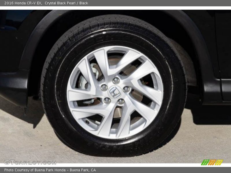 Crystal Black Pearl / Black 2016 Honda CR-V EX
