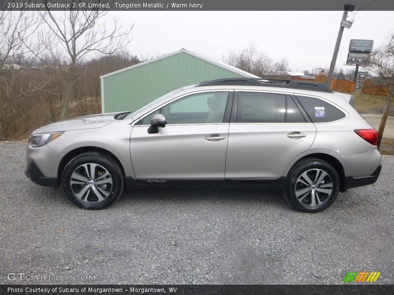 Tungsten Metallic / Warm Ivory 2019 Subaru Outback 3.6R Limited