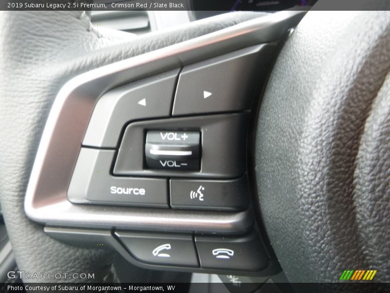 Crimson Red / Slate Black 2019 Subaru Legacy 2.5i Premium