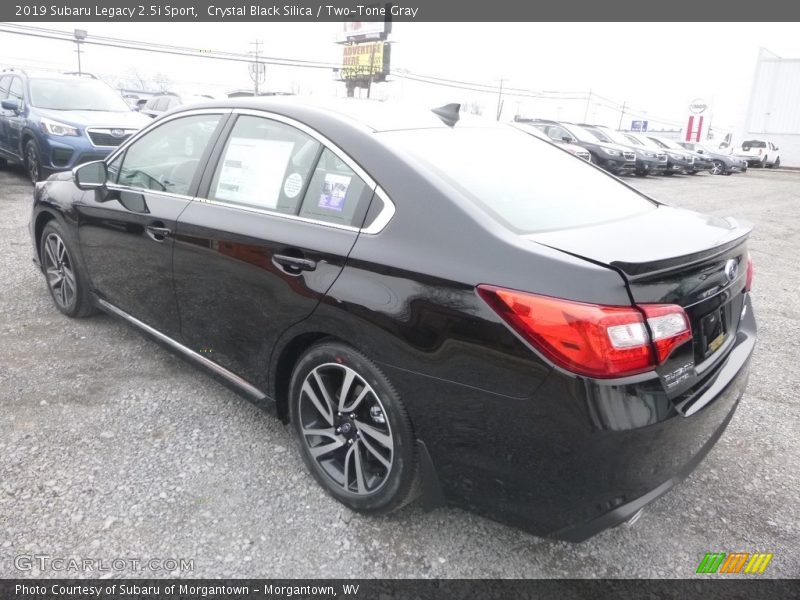 Crystal Black Silica / Two-Tone Gray 2019 Subaru Legacy 2.5i Sport