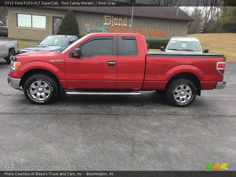 Red Candy Metallic / Steel Gray 2012 Ford F150 XLT SuperCab