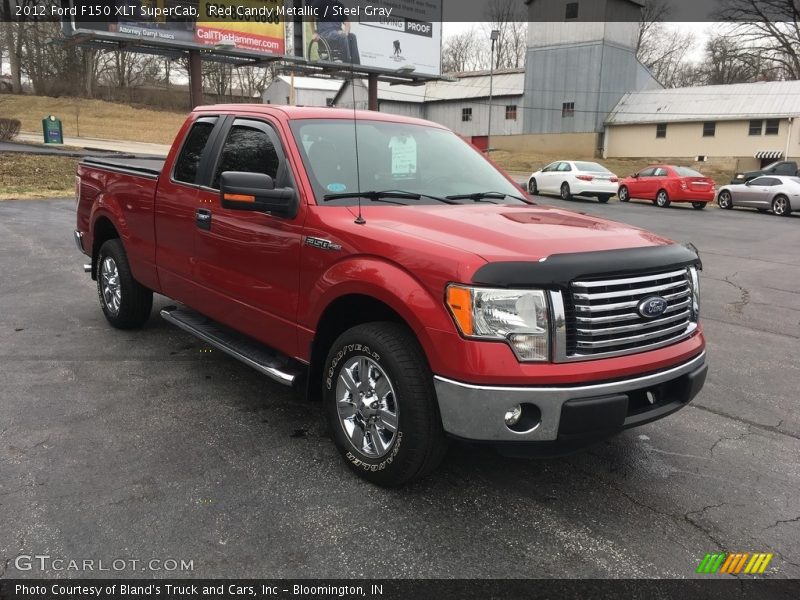 Red Candy Metallic / Steel Gray 2012 Ford F150 XLT SuperCab