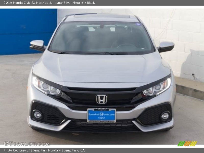 Lunar Silver Metallic / Black 2019 Honda Civic EX Hatchback