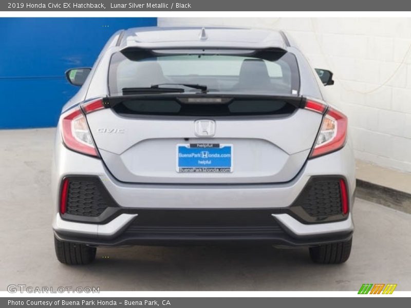 Lunar Silver Metallic / Black 2019 Honda Civic EX Hatchback