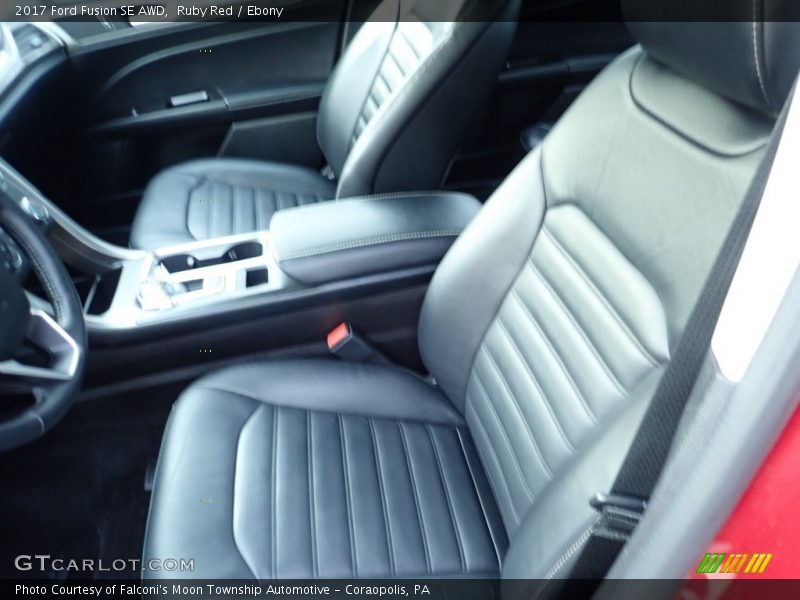Ruby Red / Ebony 2017 Ford Fusion SE AWD