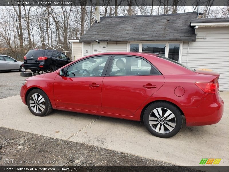 Crimson Red / Black 2013 Kia Forte EX