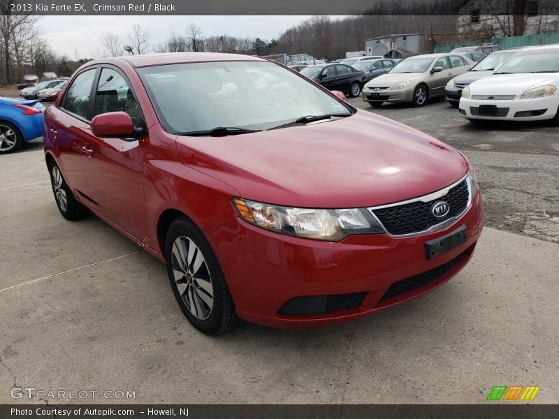 Crimson Red / Black 2013 Kia Forte EX