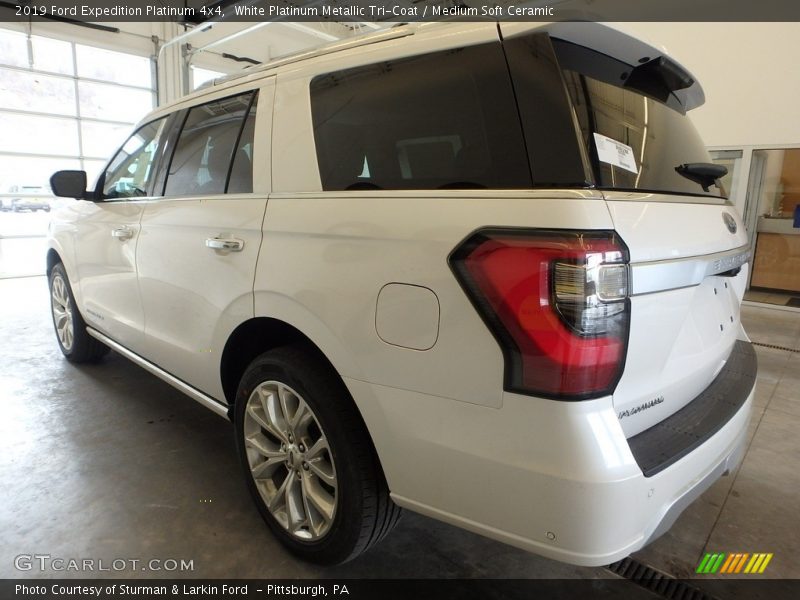White Platinum Metallic Tri-Coat / Medium Soft Ceramic 2019 Ford Expedition Platinum 4x4