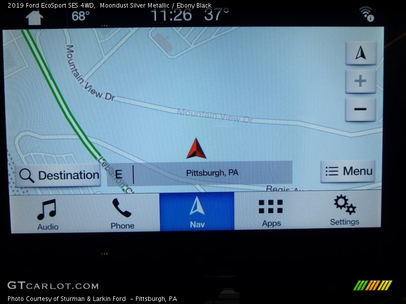 Moondust Silver Metallic / Ebony Black 2019 Ford EcoSport SES 4WD