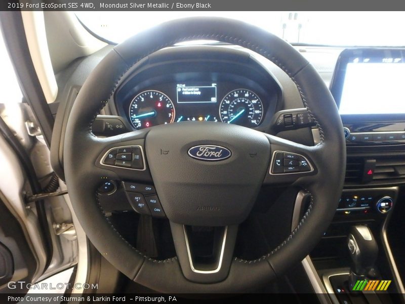 Moondust Silver Metallic / Ebony Black 2019 Ford EcoSport SES 4WD