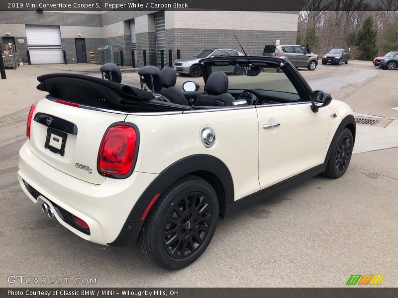 Pepper White / Carbon Black 2019 Mini Convertible Cooper S