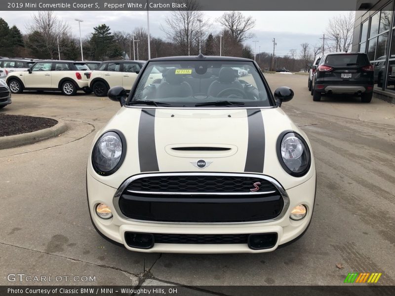 Pepper White / Carbon Black 2019 Mini Convertible Cooper S