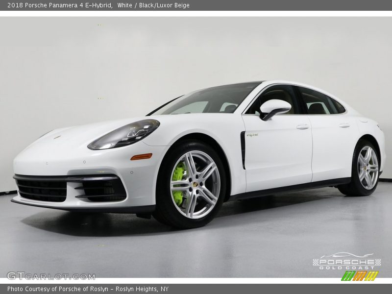 White / Black/Luxor Beige 2018 Porsche Panamera 4 E-Hybrid