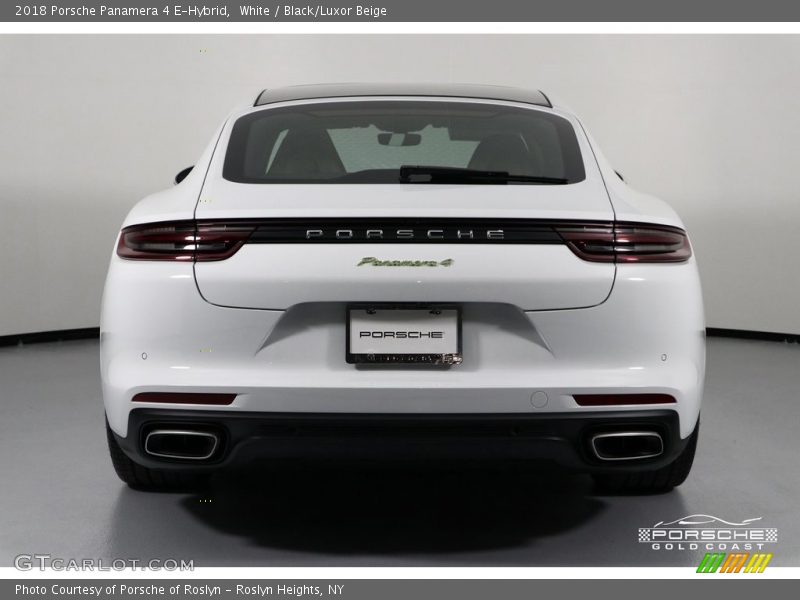 White / Black/Luxor Beige 2018 Porsche Panamera 4 E-Hybrid