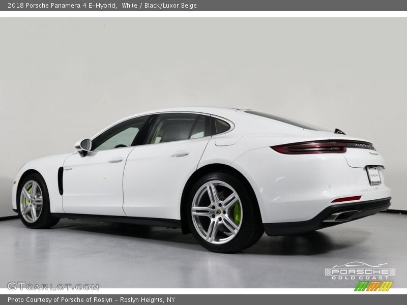 White / Black/Luxor Beige 2018 Porsche Panamera 4 E-Hybrid