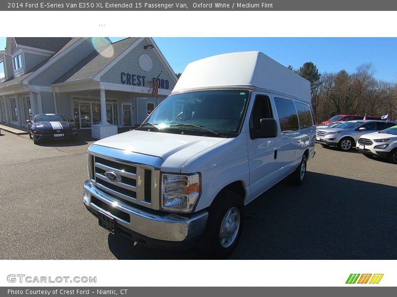 Oxford White / Medium Flint 2014 Ford E-Series Van E350 XL Extended 15 Passenger Van