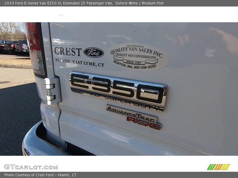 Oxford White / Medium Flint 2014 Ford E-Series Van E350 XL Extended 15 Passenger Van