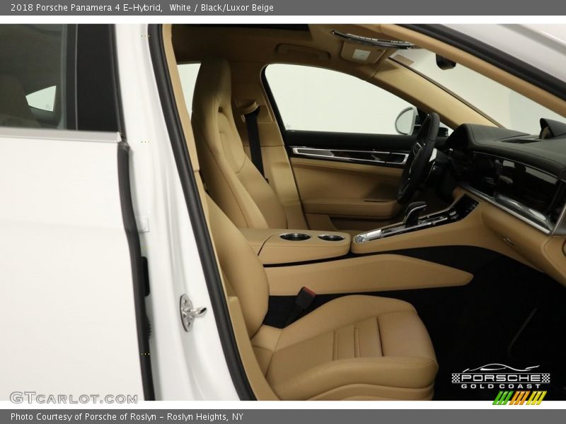 White / Black/Luxor Beige 2018 Porsche Panamera 4 E-Hybrid