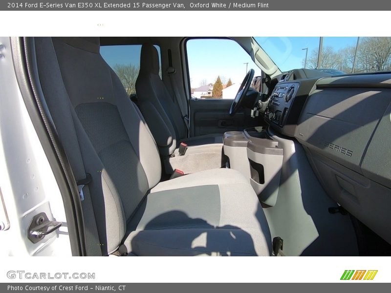 Oxford White / Medium Flint 2014 Ford E-Series Van E350 XL Extended 15 Passenger Van