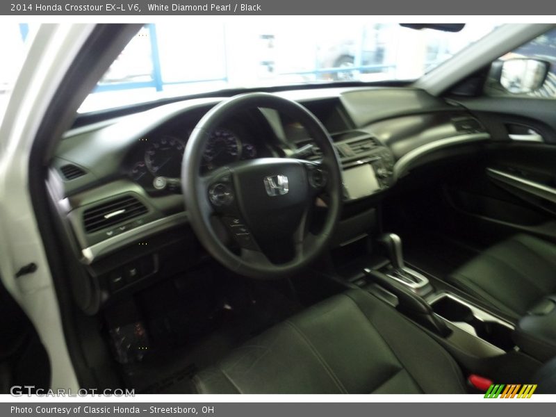 White Diamond Pearl / Black 2014 Honda Crosstour EX-L V6