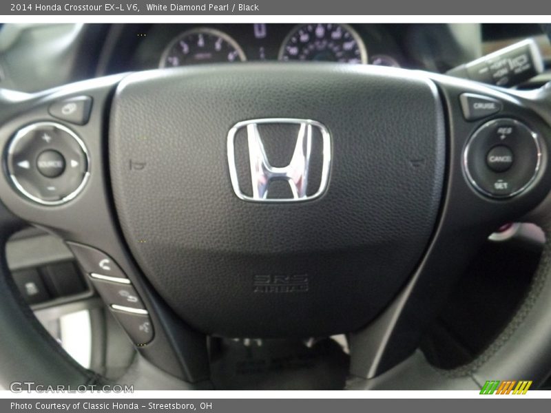 White Diamond Pearl / Black 2014 Honda Crosstour EX-L V6