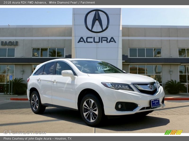 White Diamond Pearl / Parchment 2018 Acura RDX FWD Advance