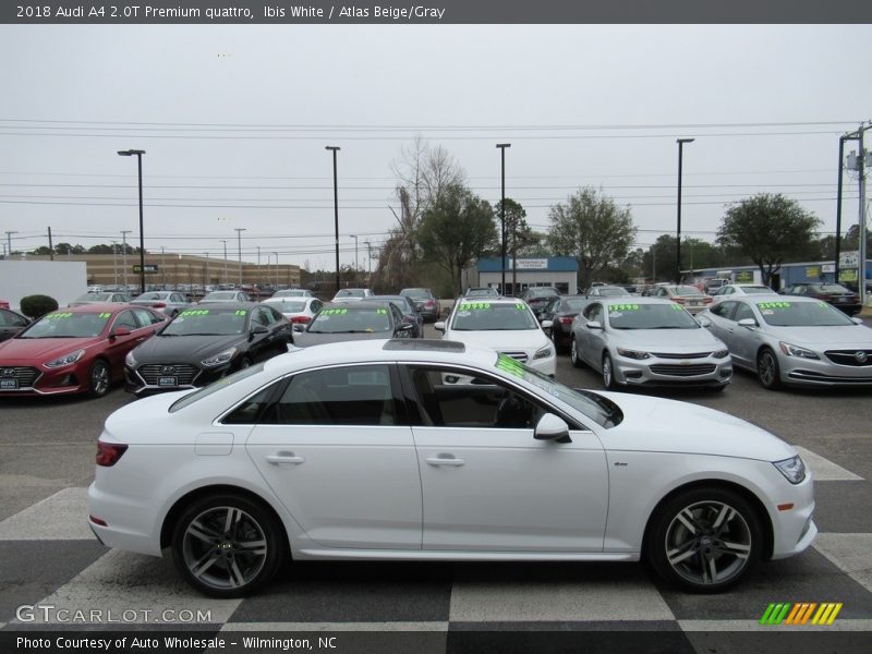 Ibis White / Atlas Beige/Gray 2018 Audi A4 2.0T Premium quattro