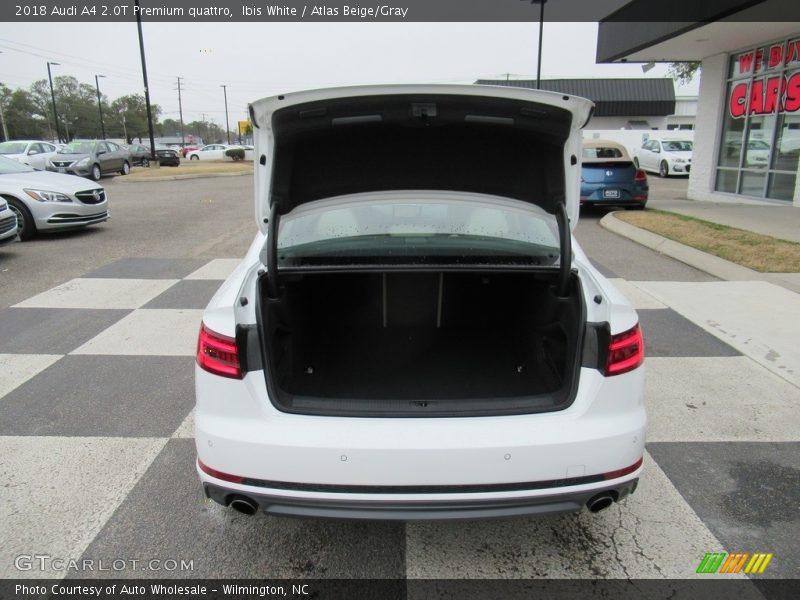 Ibis White / Atlas Beige/Gray 2018 Audi A4 2.0T Premium quattro