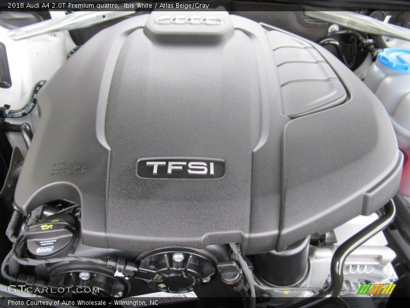 Ibis White / Atlas Beige/Gray 2018 Audi A4 2.0T Premium quattro