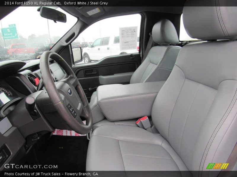 Oxford White / Steel Grey 2014 Ford F150 XL Regular Cab