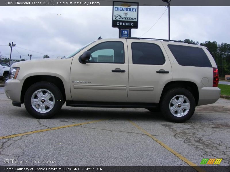 Gold Mist Metallic / Ebony 2009 Chevrolet Tahoe LS XFE