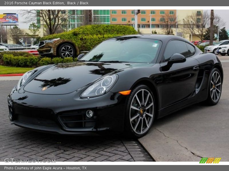 Black / Black 2016 Porsche Cayman Black Edition