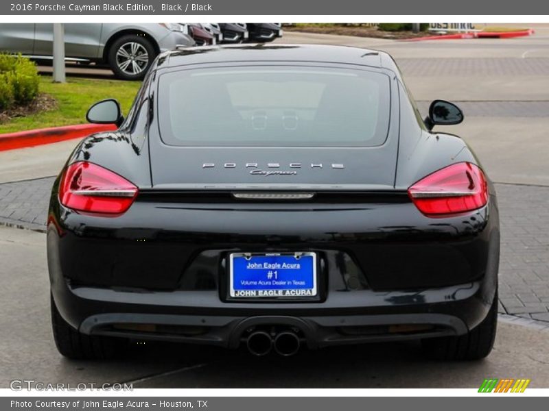 Black / Black 2016 Porsche Cayman Black Edition
