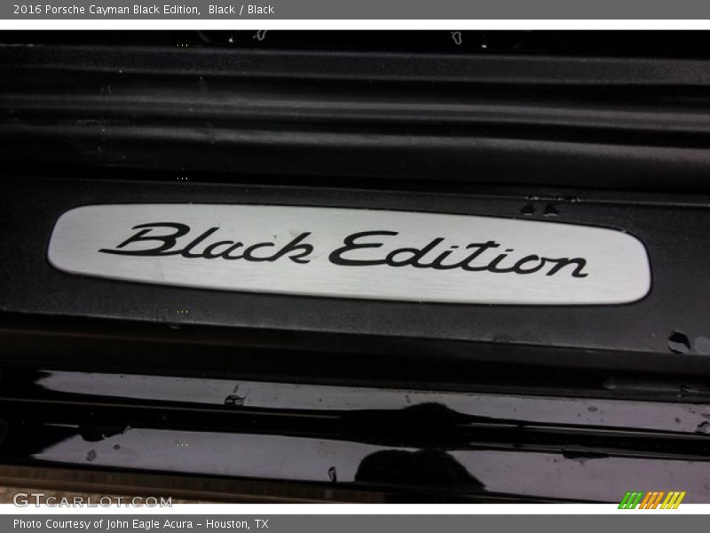  2016 Cayman Black Edition Logo