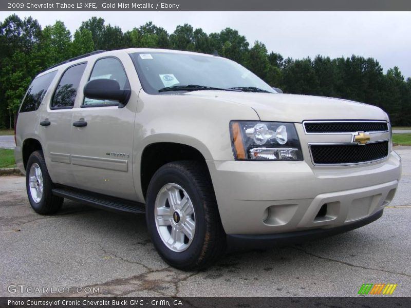 Gold Mist Metallic / Ebony 2009 Chevrolet Tahoe LS XFE